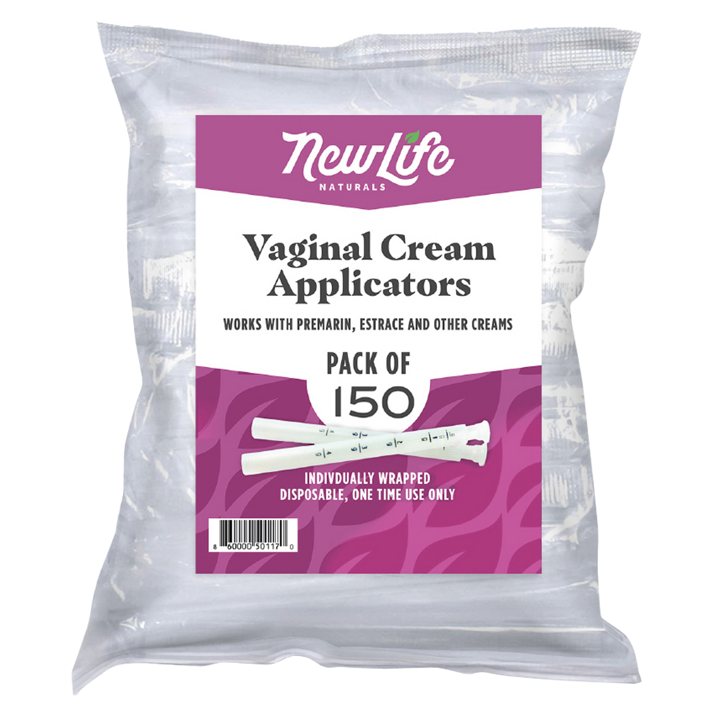 Vaginal Cream Applicators with Dosage Markings - 150 Pack